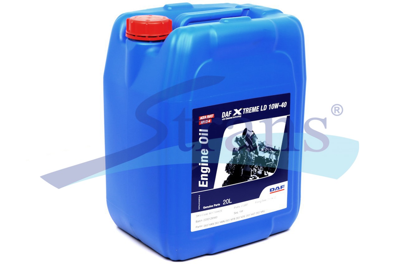 Масло Моторне Daf Xtreme Ld 10W40, (На Euro 5/Euro 6) 20Л